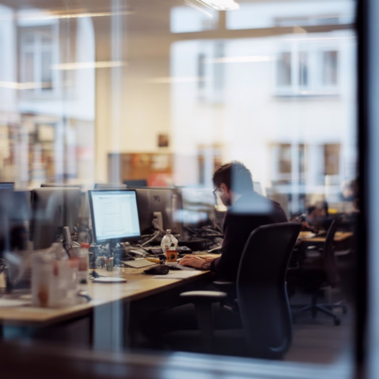 Arbeitsplatz im Vainplex-Büro in Nassau.